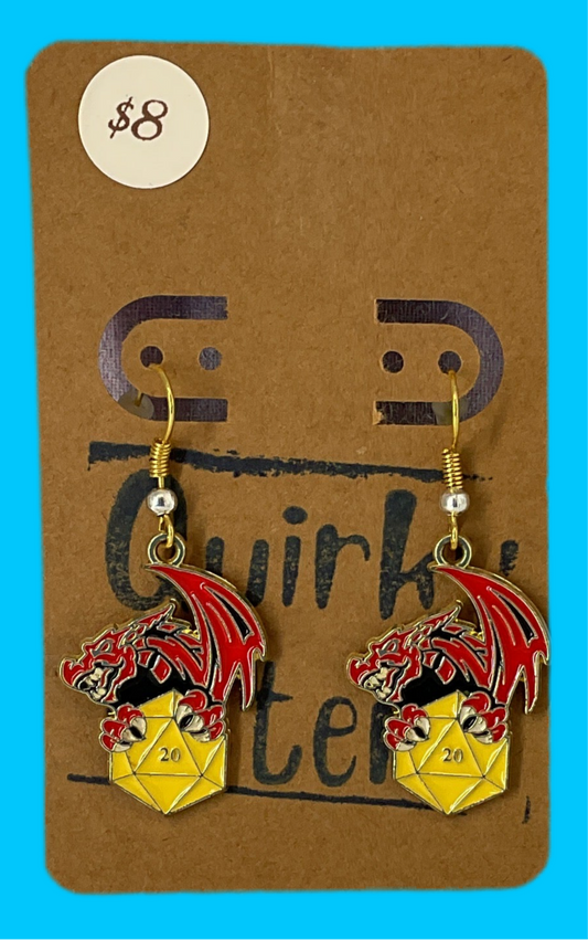 D&D themed Earrings 